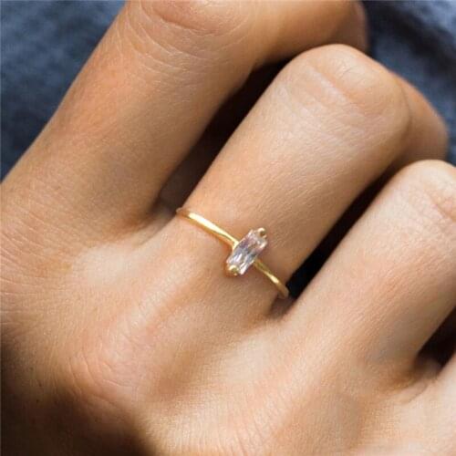 GorGor Rings Women 925 Sterling Pattern Square Originality Statement Simplicity Temperament Engagement Jewelry 60101260690