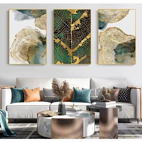 Canvas Painting Abstract Wall Art Leaf and Trunk Texture Poster Print Nordic Decor Picture Painting Modern Living Room Cuadros
