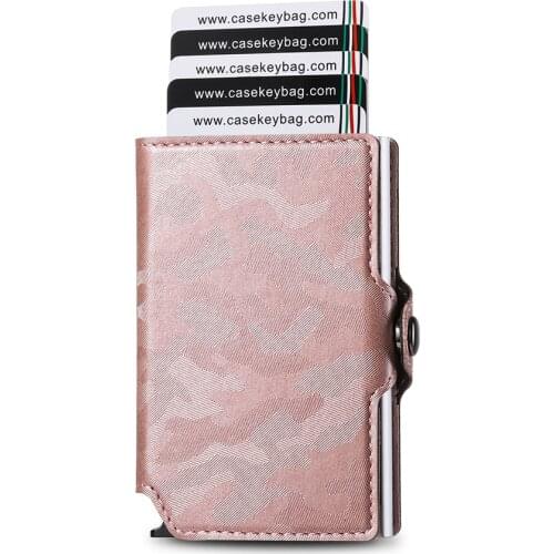 Men Women Minimalist Credit Card Wallet RFID Blocking Slim Card Holder Aluminum Box Business ID Card Case Slim Wallet