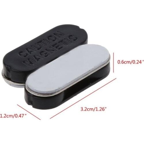 20Pcs DIY Reuseable Strong Magnetic ID Card Holders Blank Magnetic Name Badge Holder No Holes on Jacket Lapel Shirts