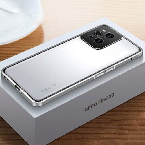 Metal Bumper Phone Case For OPPO Find X3 Pro Case Armor shockproof Aluminum Cover For OPPO Find X3 Metal Frame Back Coques Funda