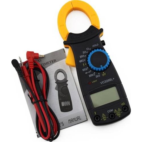 New Digital Clamp Multimeter AC DC Volt Voltage Amp Ohm Electronic Tester Meter
