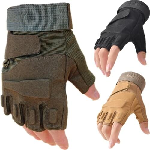 High Quality Tactical Fingerless Gloves Military Army Paintball Airsoft Hard Knuckle Gym Gloves Weight Men Women Tactical Gloves