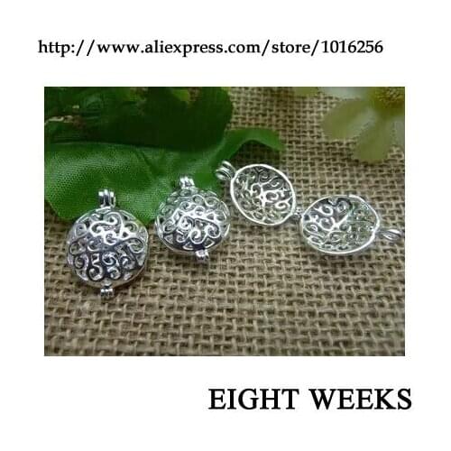 Zinc alloy pendant jewelry accessories diy handmade material charms bright silver can open circle8*17*25