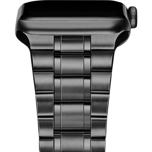 Compatible with Apple Watch 6 se Band 44mm 40mm New Version Solid Stainless Steel Band Business Replacement iWatch 5/4/3 Strap