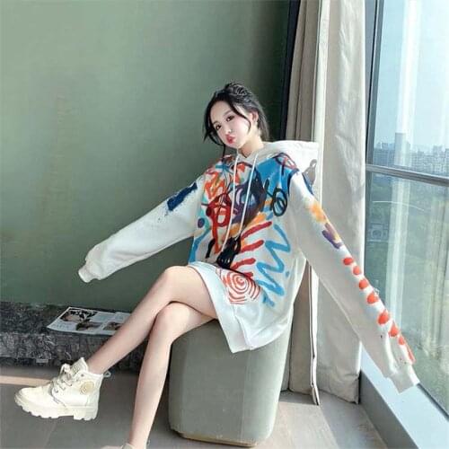 Hoodie Women Funny Korean Tops Female Casual Sweatshirt Autumn Long Sleeve Hoodie Streetwear Girls Print Harajuku Fashion