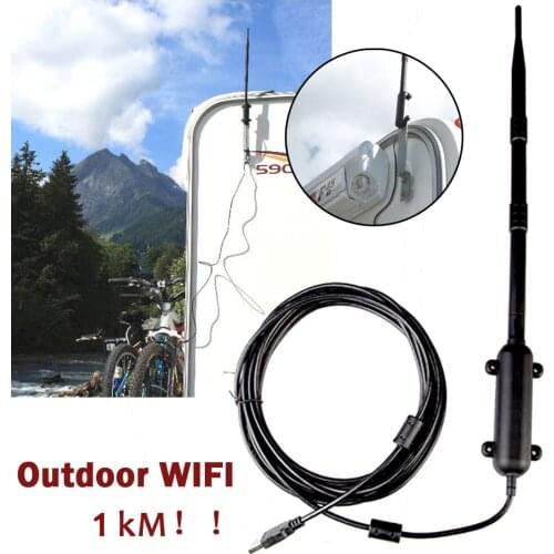 1000M Outdoor WiFi USB Adapter WiFi Antenna 802.11b/g/n Signal Amplifier USB 2.0 Wireless Network Card Receiver Newst for RV