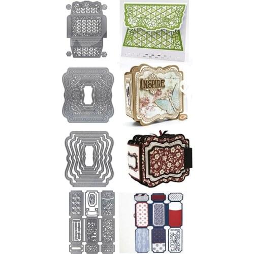 Legacy Keeper Wallet Envelope Insert Layered Memory Book Frames Metal Cutting Dies for DIY Scrapbooking Cards Crafts New 2019