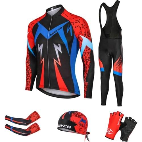 Cycling Pro Team Bike Jersey Sets Bicicleta Suit Bicycle Clothing Bib Pants Maillot Ropa Ciclismo MTB Kit Sportswear Accessories