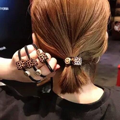 Womens Head rope Ins Korean-Style Girls Cute Net Red Rubber Band Womens Headwear Hair Band Sweet Crystal Headdress