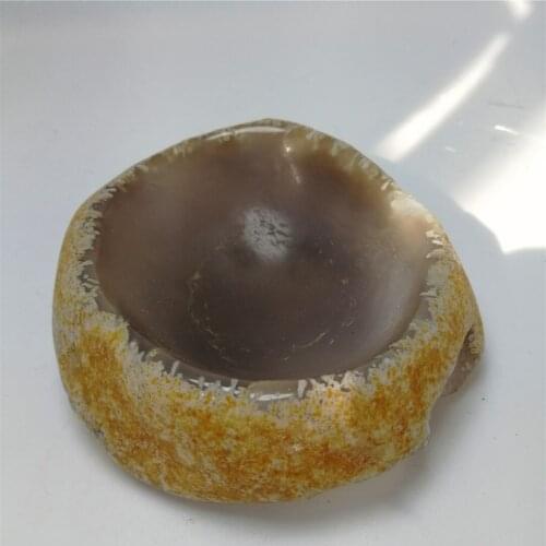 1 pc 80mm natural gemstone bowl raw agate stone healing quartz crystal chakra ashtray for gift or reiki decoration