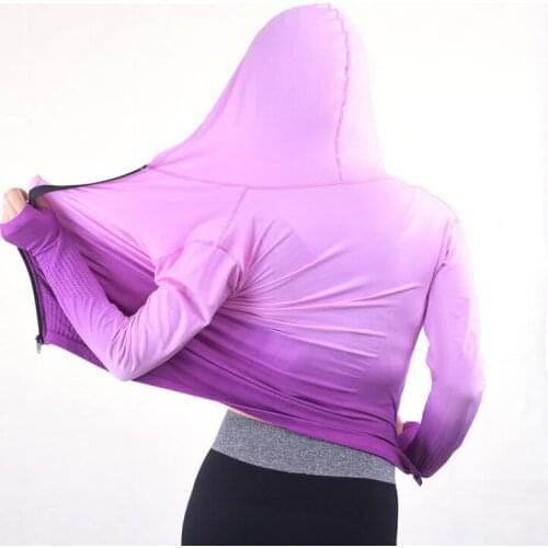 2016 Gym Fitness Clothing Sport Sweatshirts For Female Women Hoody Yoga Autumn Coat Hoodies Workout Running Tees Jacket Tops