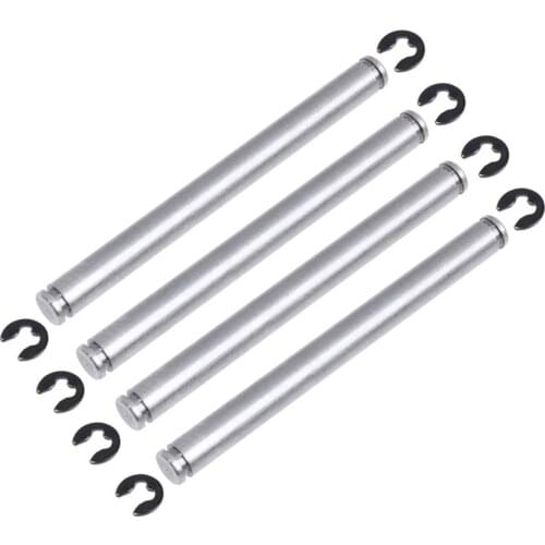 4Pcs Suspension Pins 44mm with E-Clips Replace 2640 for 1/10 Traxxas Rustler/Stampede/Bandit/Slash 2WD / Nitro Slash