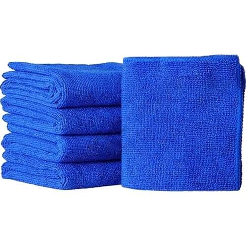 5X Fabulous Great Blue Wash Cloth Car Auto Care Microfiber Cleaning Towels