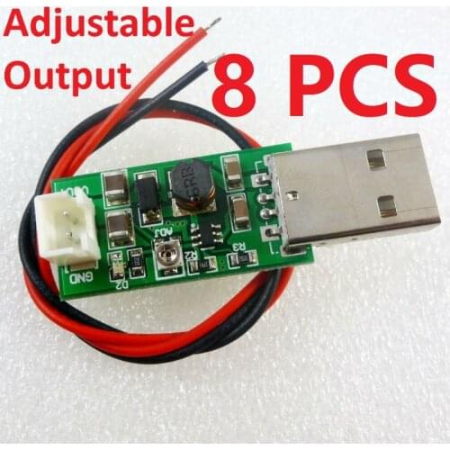 8 PCS TB293*8 7W USB DC 5V to 6V 9V 12V 15V Adjustable Output DC DC Converter Step Up Boost Module for LED Motor fan