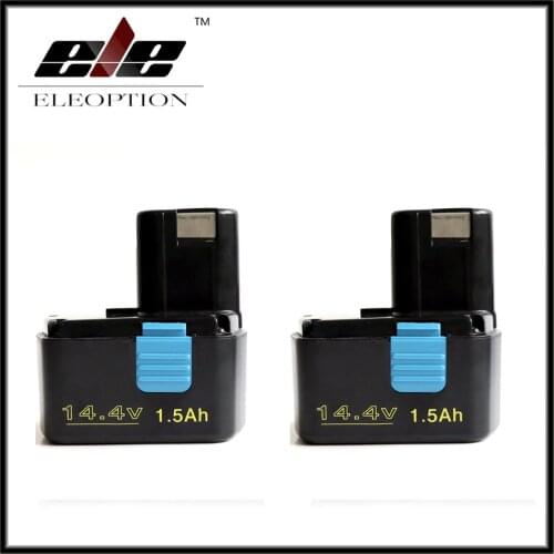 2x 14.4V 1500mAh Rechargeable Battery for Hitachi EB1414S EB 1412S, EB 1414, EB 1414L, EB 1414S C-2, CJ 14DL, DH 14DL, DS 14DAF2