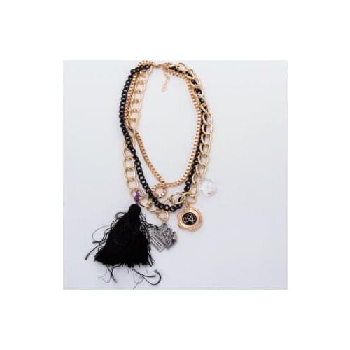 Chain Tassels Collar Necklace