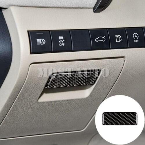 For Toyota Camry Carbon Fiber Driver’s Side Glove Box Button Cover 2018-2019 1pcs Car Accessories Interior Car Decor Car Trim