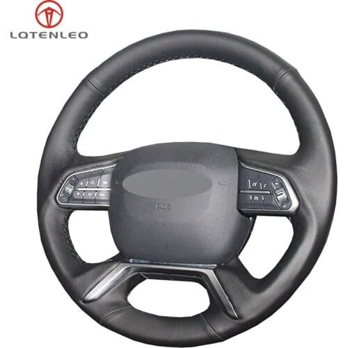 LQTENLEO Black Artificial Leather Car Steering Wheel Cover For Great Wall Haval Hover H2S H6 2017-2019 H4 2018 2019