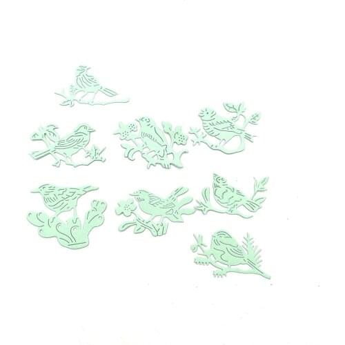 Julyarts 8pcs Bird Scrapbooking Metal Cutting Dies DIY Handmade Craft Paper Album Punch Card Art Die Cut