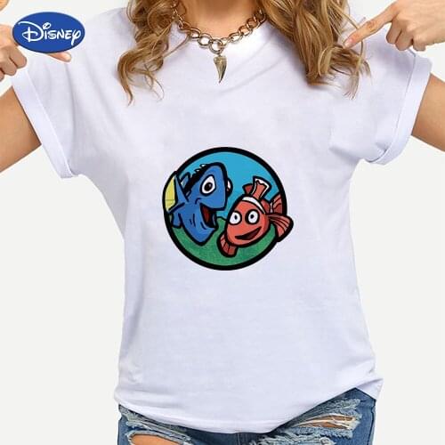 Best Friends Forever Tshirt Marlin Dory Disney Ropa Aesthetic Finding Nemo France Street Hipster Loose Oversize Free Shipping
