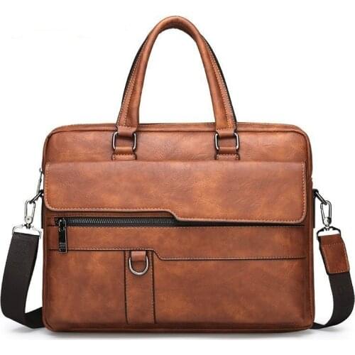 MOTAORA Mens Leather Handbags Business Shoulder Messenger Bag For Male 14 Inch Laptop Briefcase Bolso Hombre Bolsa Masculina
