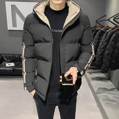 2021 Mens Winter Baseball Jacket Patchwork Cotton Coat Slim College Warm Jacket Mens Standing Collar Coat Brand clothing S-5XL