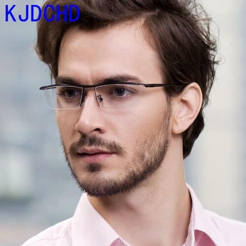 2020 New Fashionable Rimless Glasses Square Myopia Glasses Men Brand Comfortable Anti-slip Unisex Glasses Frames
