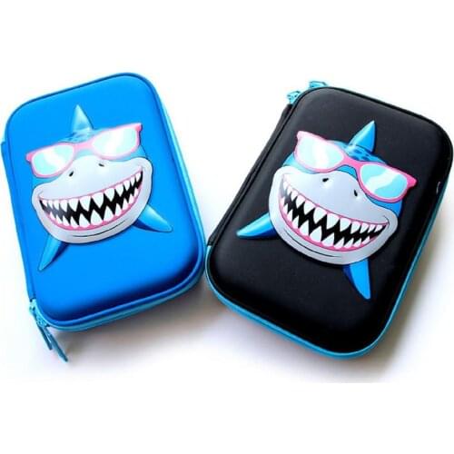 New EVA Kavaii Pencil case High quality Dinosaur & Shark & Crocdile & Unicorn & Cake for Girls & Boys School pencil case