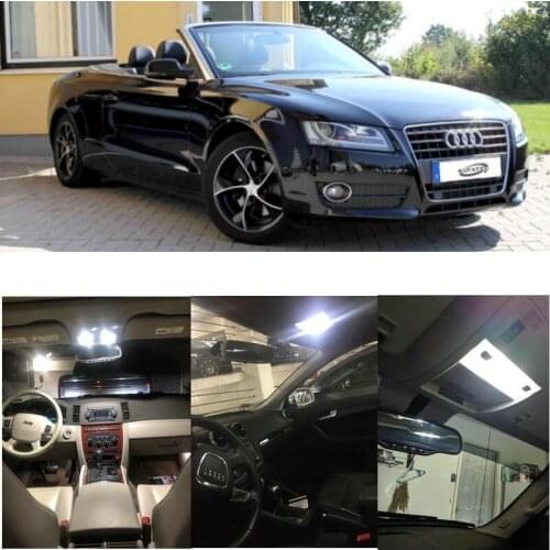 12x LED interior lighting complete set For Audi A5 8F Cabrio reading light rear lights error free