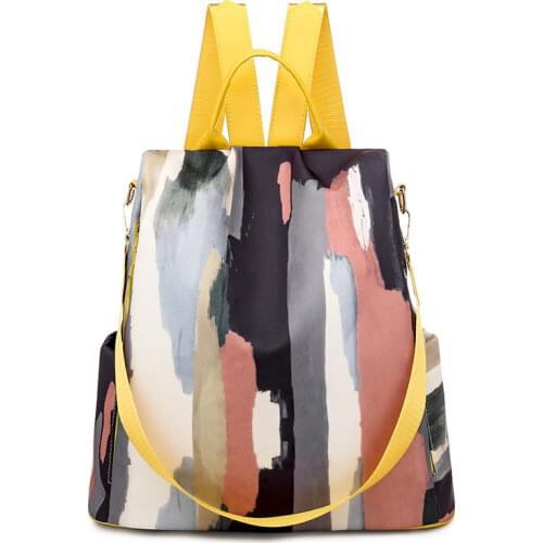 Casual Oxford Backpack Women Black Waterproof Nylon School Bags for Teenage Girls High Quality Fashion Travel Tote Packbag