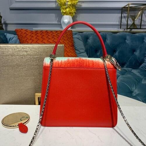 Luxury designer women galuchat skin crossbody bag flap tote handbag Europe brand high quality