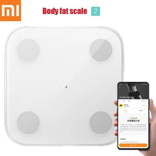 Xiaomi 2.0 Smart Bluetooth-compatible Body Fat Scale Balance Test Health Data Monitor LED Precision Body Fat Weight Scale Fit