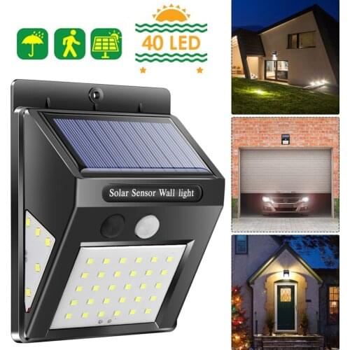 20/30/40 LEDs Solar Light PIR Motion Sensor Solar Garden Light Waterproof Outdoor Energy Saving Street Yard Path Home Lamp