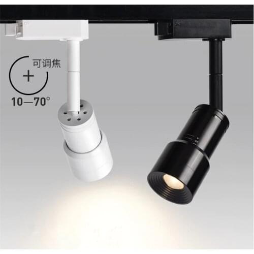 LED Zoom spotlight track light 5W 7W 10W COB Spotlight / astigmatism any zoom