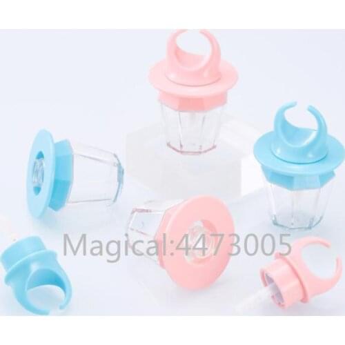 1/2/5pcs 8ml Empty Lip Gloss Tube Lips Balm Bottle wand Brush Container Diamond Ring Shape Bottle Lipgloss Tube Concealer Tube