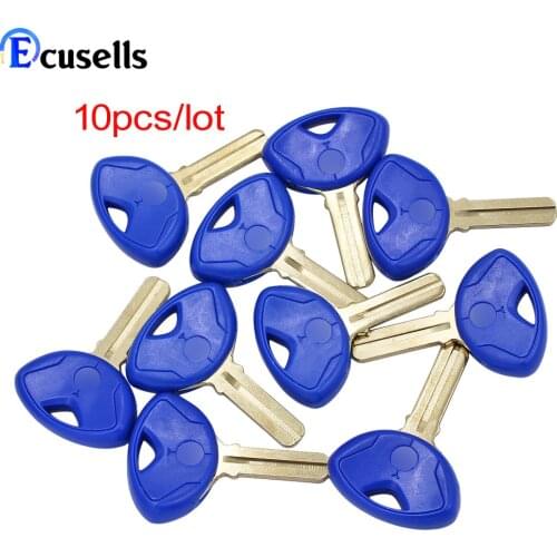 10PCS X for BMW Motorcycle Key Blank K1300S/K1300R/K1200R/1200RT/1200GS-Blue Color