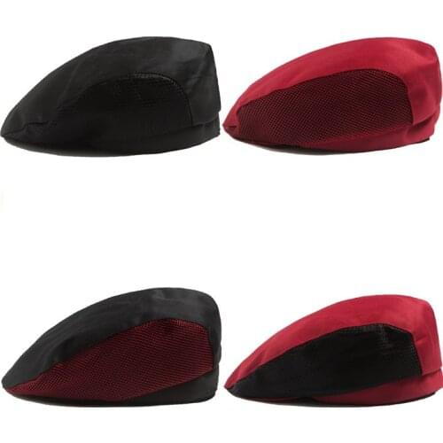 2019 Chef Hats Cafe Bar Waiter Beret Restaurant Kitchen Workwear Baking Caps Men Women Breathable Forward Caps Chef Uniforms cap