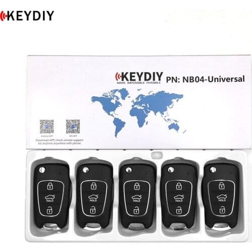 5pcs/lot KEYDIY KD900 Universal Blank Remote Car Key NB04 For KD MINI/KD-X2 Machine for KIA Style