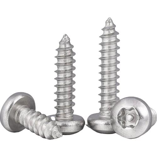 66pcs M3 phillips self-tapping screws bolts round head torx screw tip end male bolt pan T&TX nail plum socket stainless steel