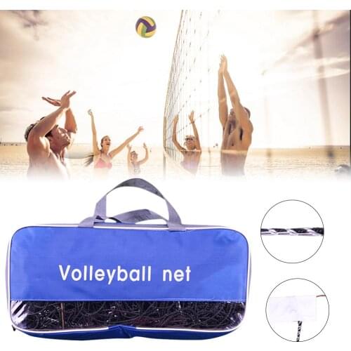 9.5m*1m Standard Volleyball Net Beach Volleyball Net For Practice Training Volleyball Replacement Net For Indoor Outdoor Sports