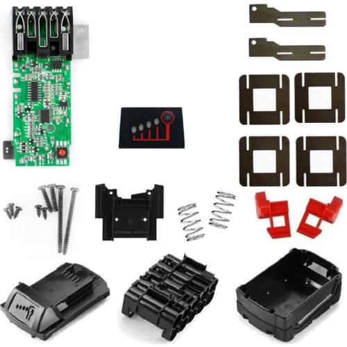 M18-10 Battery Plastic Case PCB Board Circuit Board Box For Milwaukee 18V 3.0Ah 6.0Ah 48-11-1840 M18 Battery Pack Electric Drill