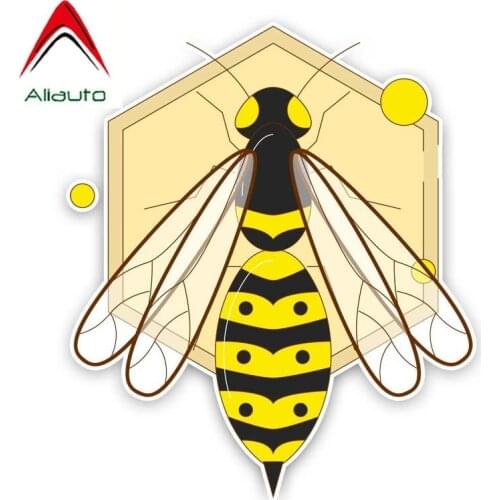 Aliauto Funny Car Sticker Interesting Little Bee Originality Decal Accessories PVC for Gti Vw Golf 5 Nissan Juke Logan,18cm*15cm