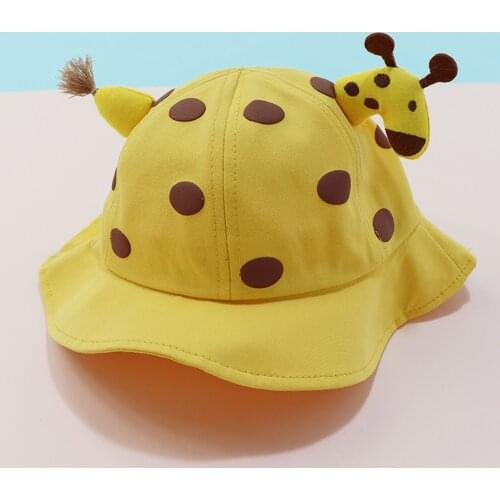 Baby Summer Hat Sun Protection Kids Outdoor Cute Pattern Hats Adjustable Fishermans Hat Sun Cap Casquette Enfant #P2