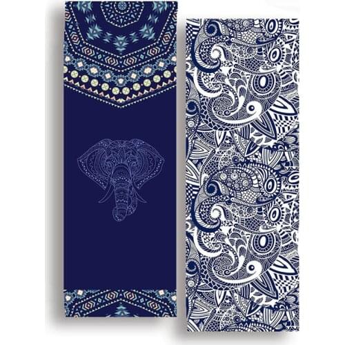 185*63cm Double Sided Yoga Towel Non-slip Portable Travel Yoga Mat Towel Pilates Cover Fitness Yoga Blanket