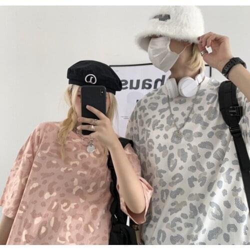 Spot Short Sleeve t-Shirt Couple Kpop Grunge Clothes y2k Woman Oversized Harajuku Emo Goth 2000s Aesthetic Clothes For Teenager