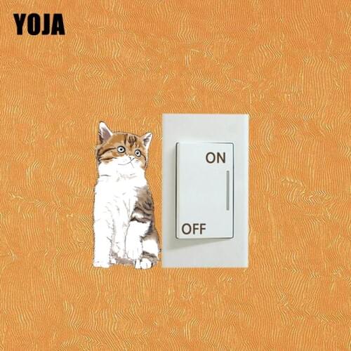 YOJA Classic Cat Wall Stickers For Kids Baby Room PVC Wall Decal 8SS0058