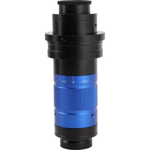 KP-7056TVOP5 32X-255X Monocular Microscope Lens Accessory 0.7X-5.6X Continuously Adjustment Microscope Fittings