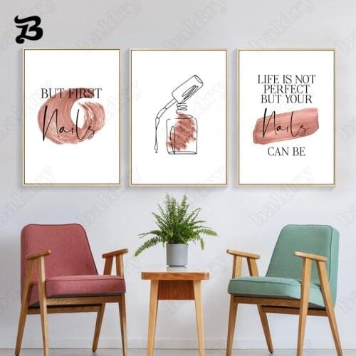 Nail Polish Canvas Painting Wall Art Decoration Wall Art Pictures Your Nails Can Be Perfect Posters and Prints for Home Decor