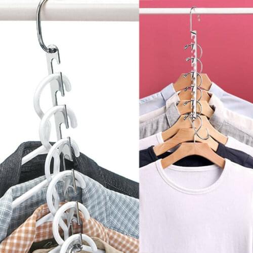 Metal Wonder Magic Closet Hanger Organizer Hook Space Saving Clothes Rack Hanger 1PCS